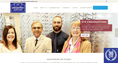 Desktop Screenshot of alexander-opticians.com